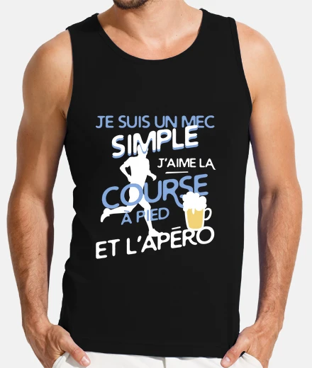 Tee-shirt Un mec simple - Course à pied