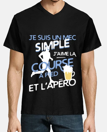 Tee-shirt Un mec simple - Course à pied