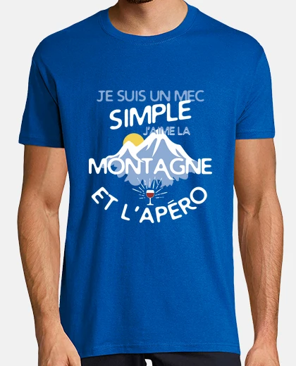 Tee-shirt Un mec simple - Montagne