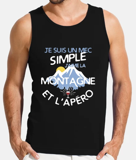 Tee-shirt Un mec simple - Montagne