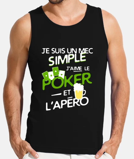 Tee-shirt Un mec simple - Poker