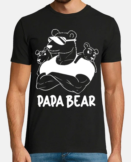 T-shirt un papà orso forte e protettivo