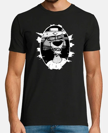 T-shirt un vaiolo sul falso king of inghilterra