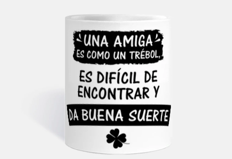 Una amiga es como un trébol. FC