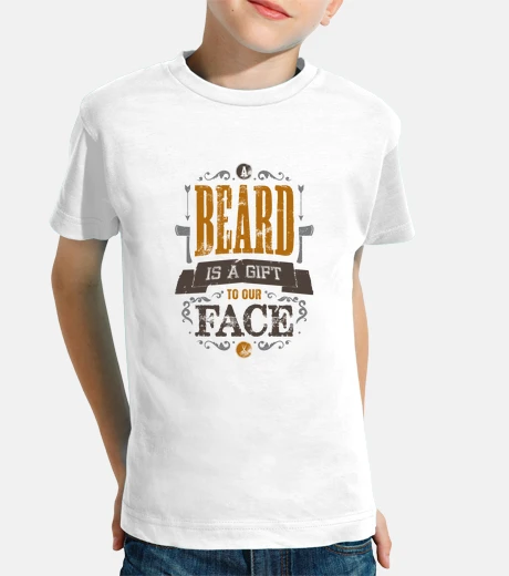 Abbigliamento una beard è un dono per i nostri figli faccia tshirt