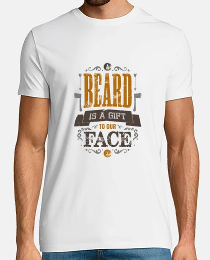 T-shirt una beard è un dono per la nostra maglia viso uomo
