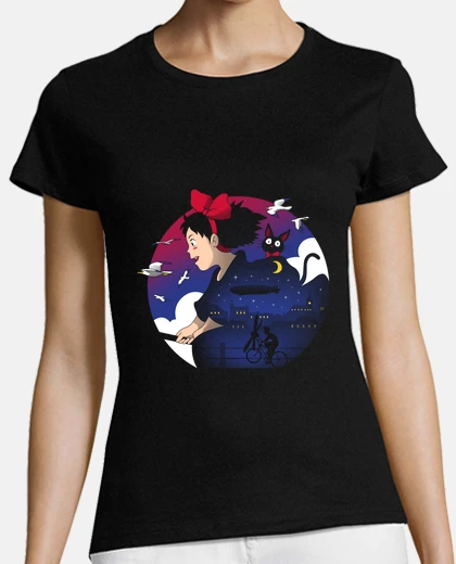 T-shirt una camicia delle streghe camminare