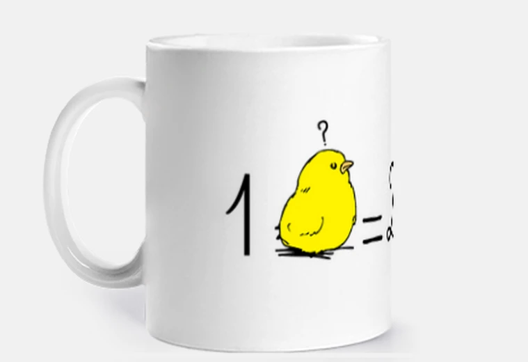 Taza una chica equivale a dos matemáticas es
