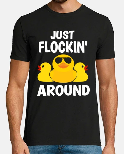 T-shirt una divertente papera di gomma che si a