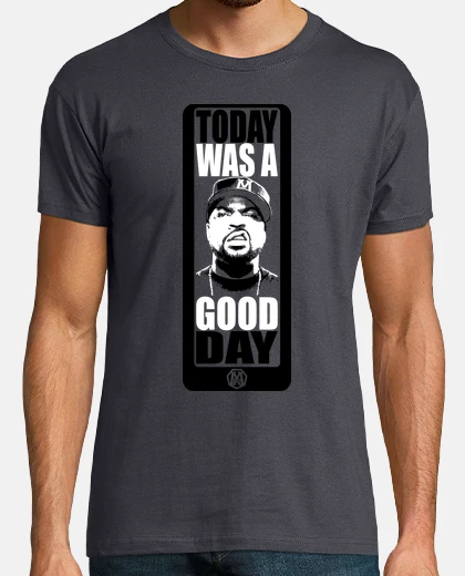 T-shirt una good day grey