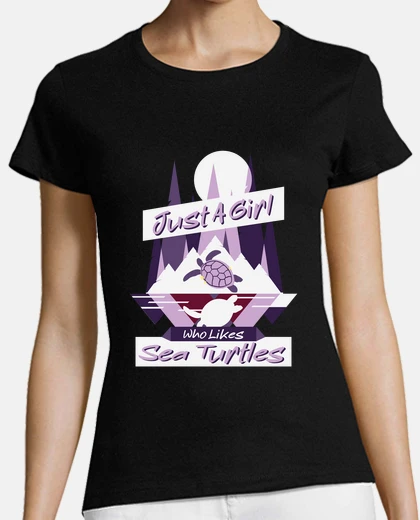 T-shirt una ragazza a cui piace la natura selva