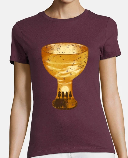 T-shirt una tazza da pin rotta