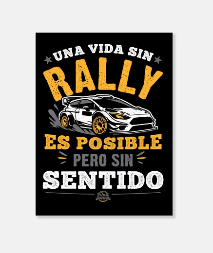 Lienzo Una vida sin rally es posible pero sin sentido Coches Competicion Rallye Sim Racing