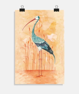 une cigogne exotique