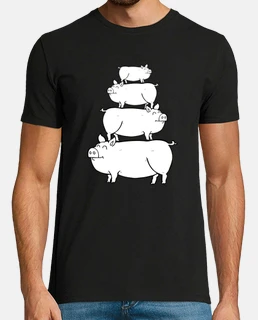 une pyramide de cochons