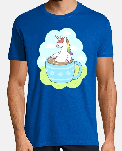 Tee-shirt unicorn café