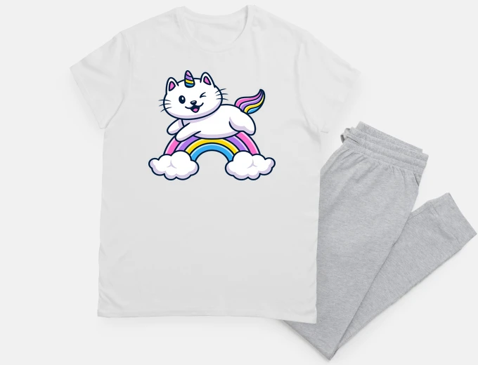 Pyjama unicorn cat