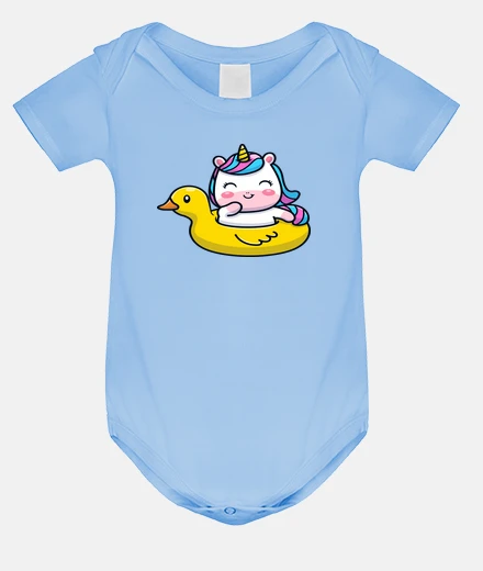 Kids unicorn in a duck buoy