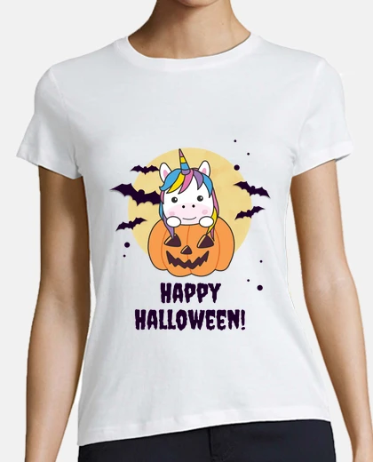 T-shirt Unicorn In Pumpkin Cute Unicorns Happy