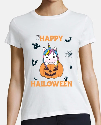 T-shirt Unicorn In Pumpkin Cute Unicorns Happy
