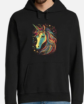 Hoodie unicorn fashion and rainbow