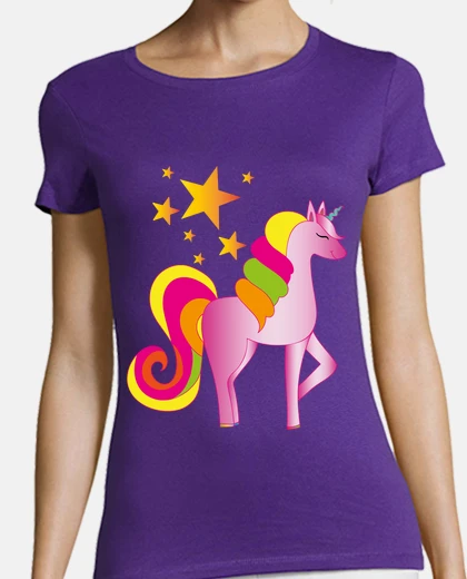 T-shirt unicorn with stars