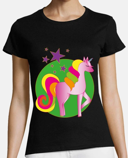 T-shirt unicorn with stars