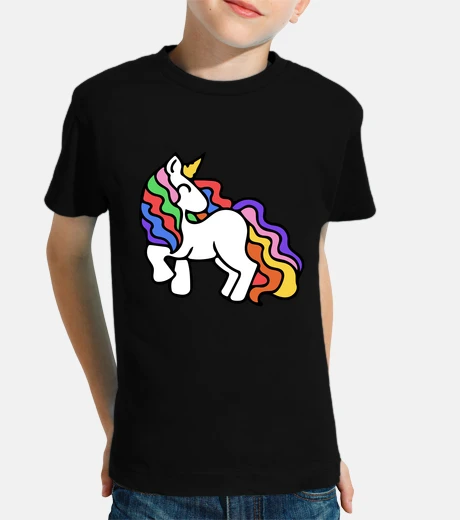 Ropa unicornio arco iris retro