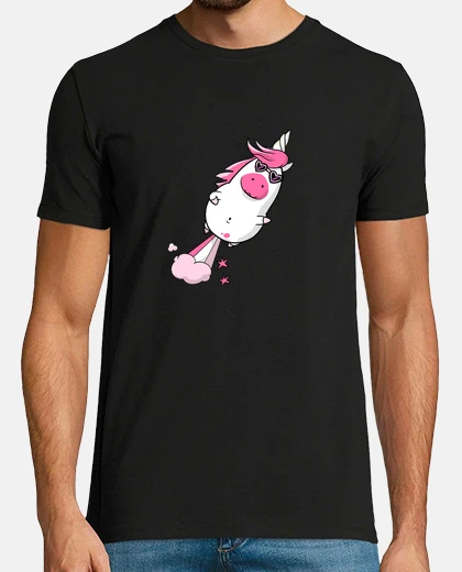 T-shirt unicorno con propulsione naturale - ver