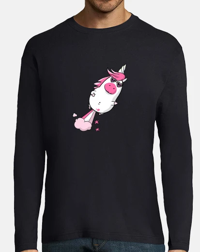 T-shirt unicorno con propulsione naturale - ver