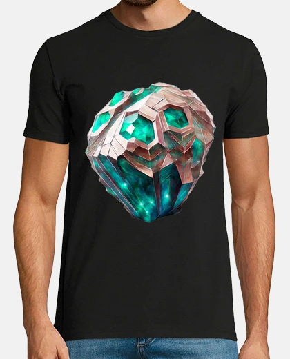 T-shirt universo fantasy meteorite smeraldo deriva 3d