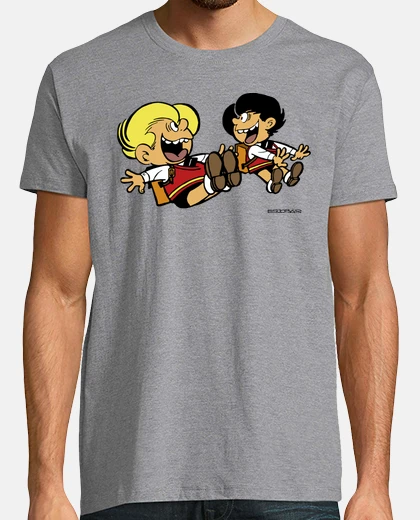 T-shirt uomo che salta di colore zz
