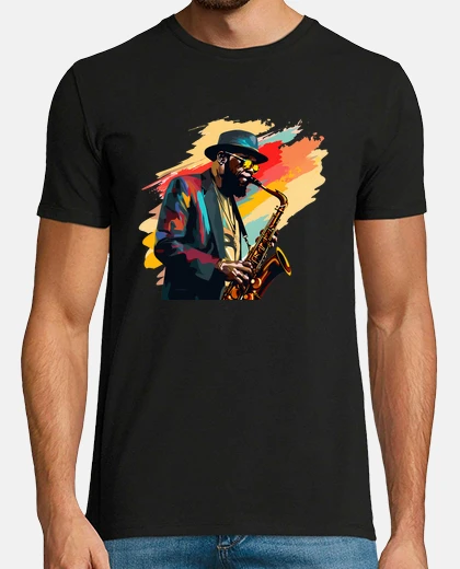 T-shirt uomo del sassofono