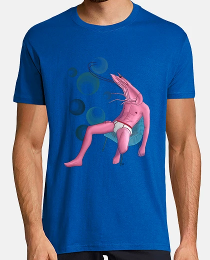 T-shirt uomo di gamberi