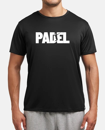 T-shirt uomo giocatore di paddle tennis