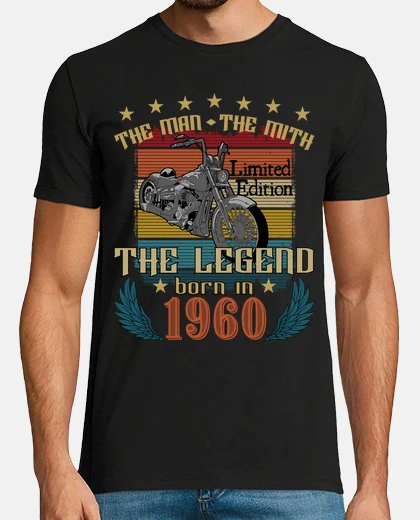 T-shirt uomo il mito il legend nato nel 1960