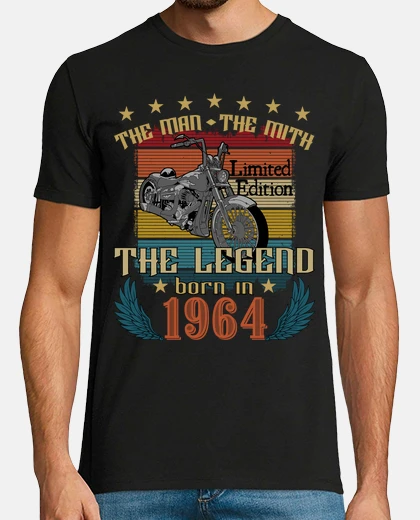 T-shirt uomo il mito il legend nato nel 1964