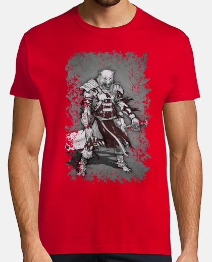 T-shirt uomo lupo warrior