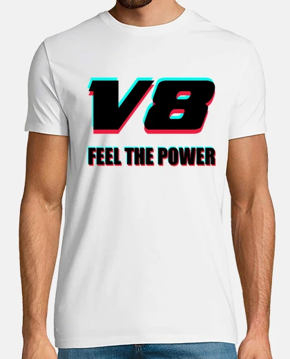 T-shirt uomo, manica corta, bianco, qualità extra, v8