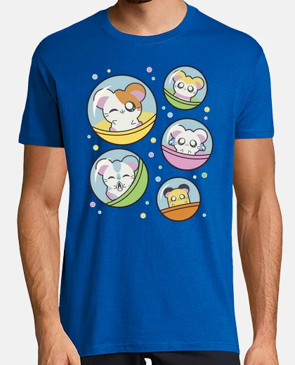 T-shirt Uomo, manica corta, blue reale, qualità premium