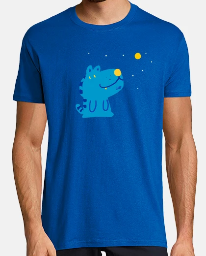 T-shirt Uomo, manica corta, blue reale, qualità premium