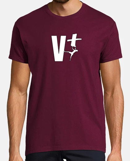 T-shirt Uomo, manica corta, Bordò, qualità premium