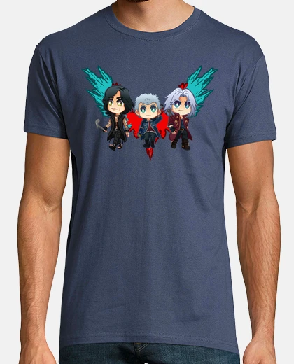 T-shirt Uomo, manica corta, denim, qualità premium