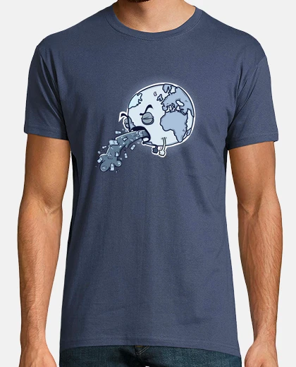 T-shirt Uomo, manica corta, denim, qualità premium