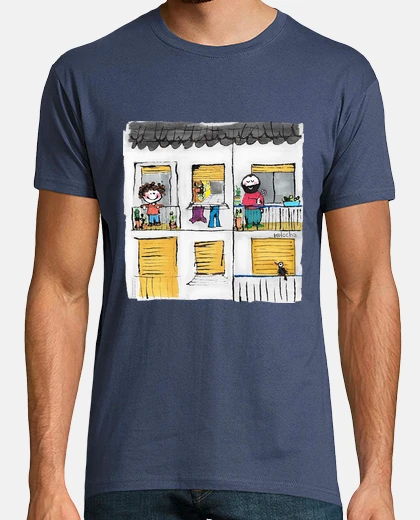 T-shirt Uomo, manica corta, denim, qualità premium