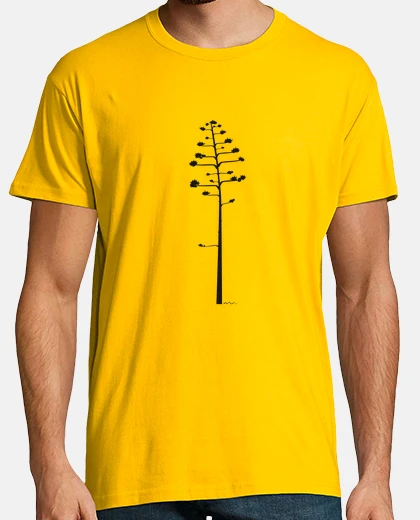 T-shirt uomo, manica corta, giallo senape, qualità extra, pita unica.