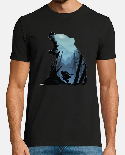 T-shirt Uomo, manica corta, nera, qualità premium