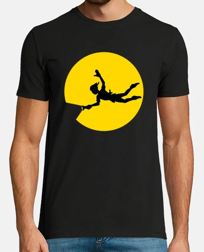 T-shirt Uomo, manica corta, nera, qualità premium