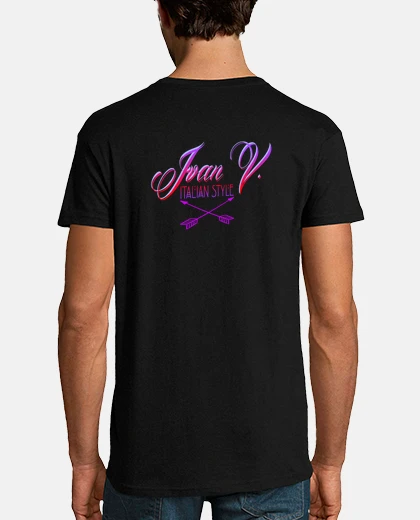 T-shirt Uomo, manica corta, nera, qualità premium
