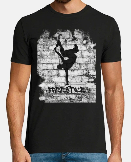 T-shirt uomo, manica corta, nero, qualità extra, stile libero